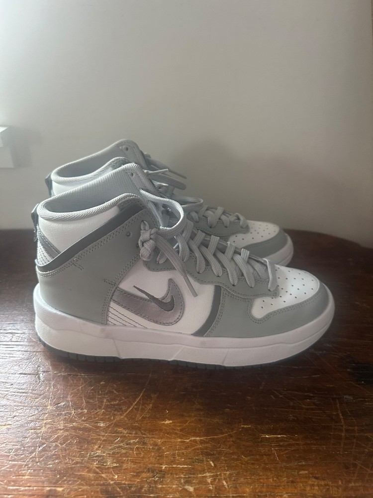 Size 7.5 - Nike Dunk Up High Light Smoke Grey W