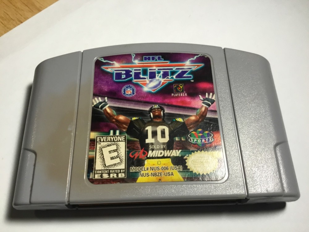 NFL Blitz (Nintendo 64, 1997) N64 Authentic Cleaned Tested Cart Only