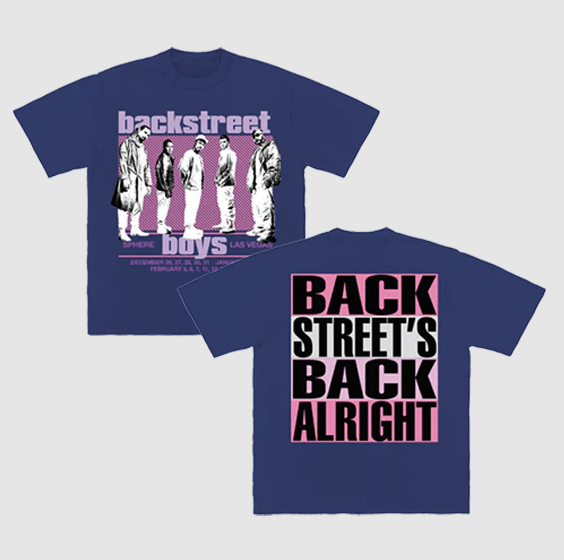 Backstreet Boys Back Into The Millennium For Las Vegas 2025-2026 T-Shirt