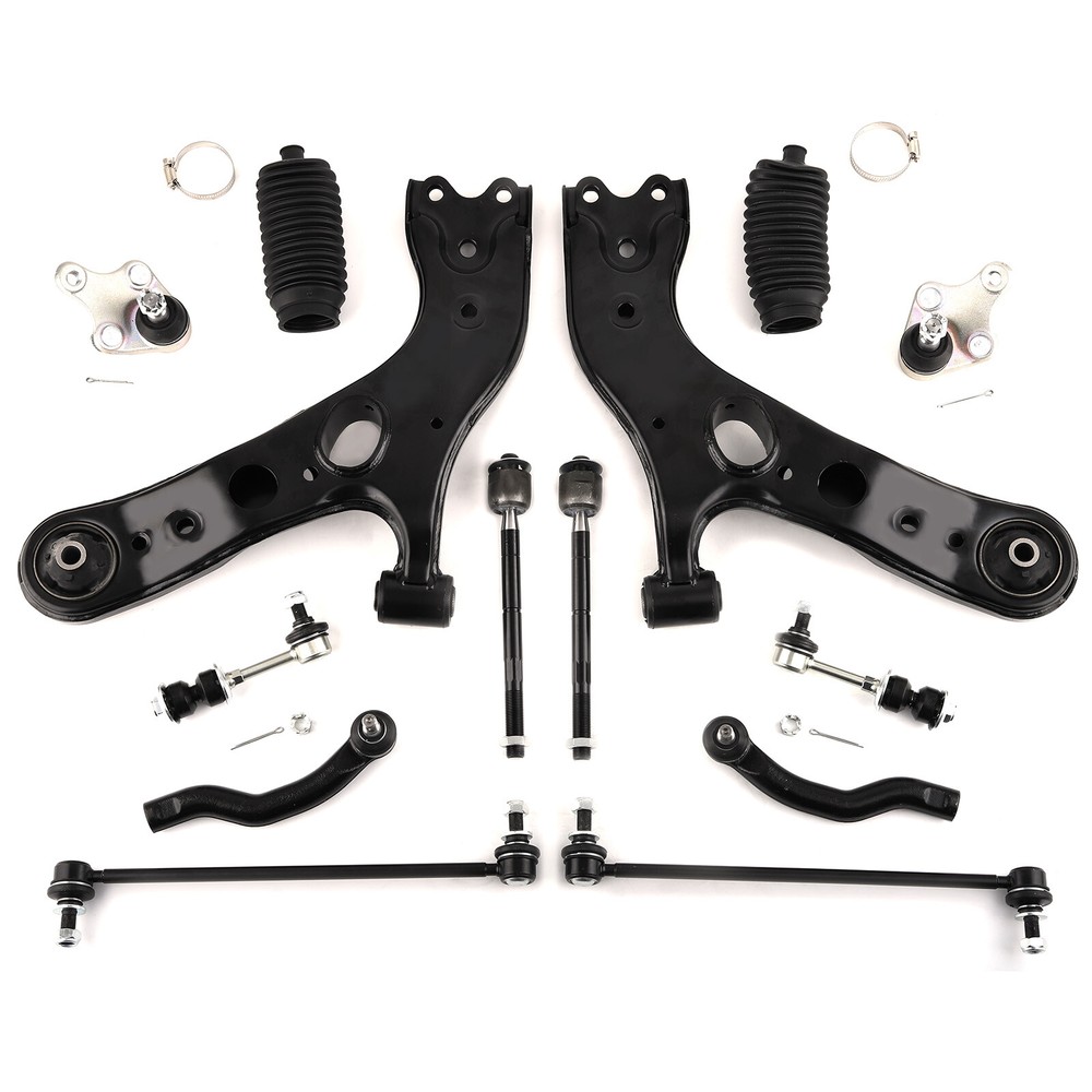 14Pcs Front Suspension Kit for Toyota RAV4 2006-2018 - Tie Rods, Control Arms & Links