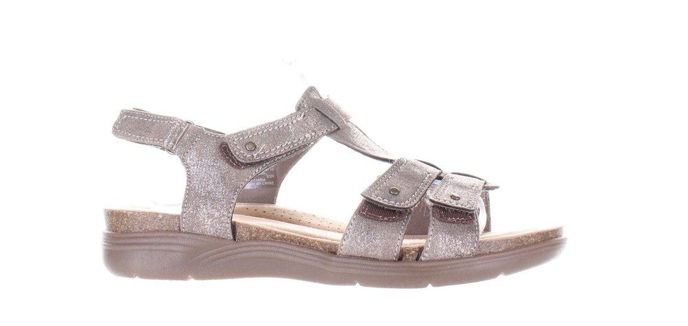 Clarks Womens April Cove Brown Ankle Strap Sandals Size 7 7825756