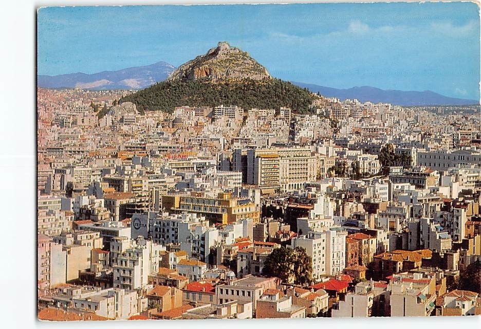 Postcard Aerial View Athens Greece