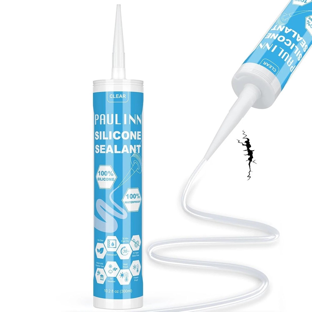 100% Waterproof Clear Silicone Sealant for RV Marine Home Use