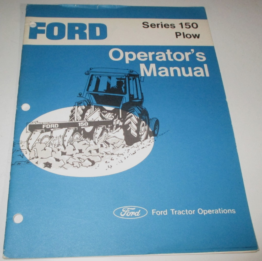 Ford Series 150 Plow Operators Owners Maintenance Manual SE-3534 ORIGINAL!