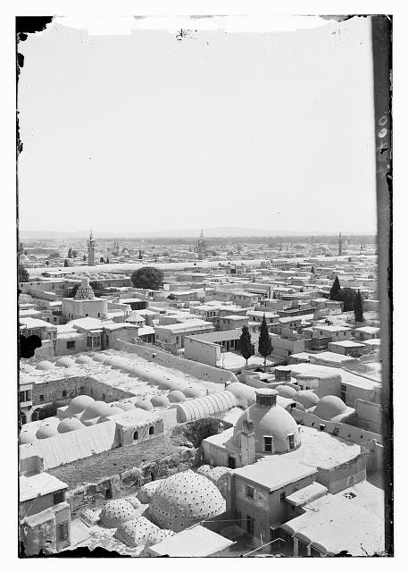 Photo:Damascus Syria 1900s City View Minarets Rooftops Skyline