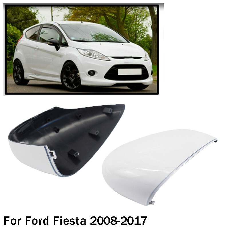 Ford Fiesta MK7 2008-2017 White Rearview Mirror Indicator Covers