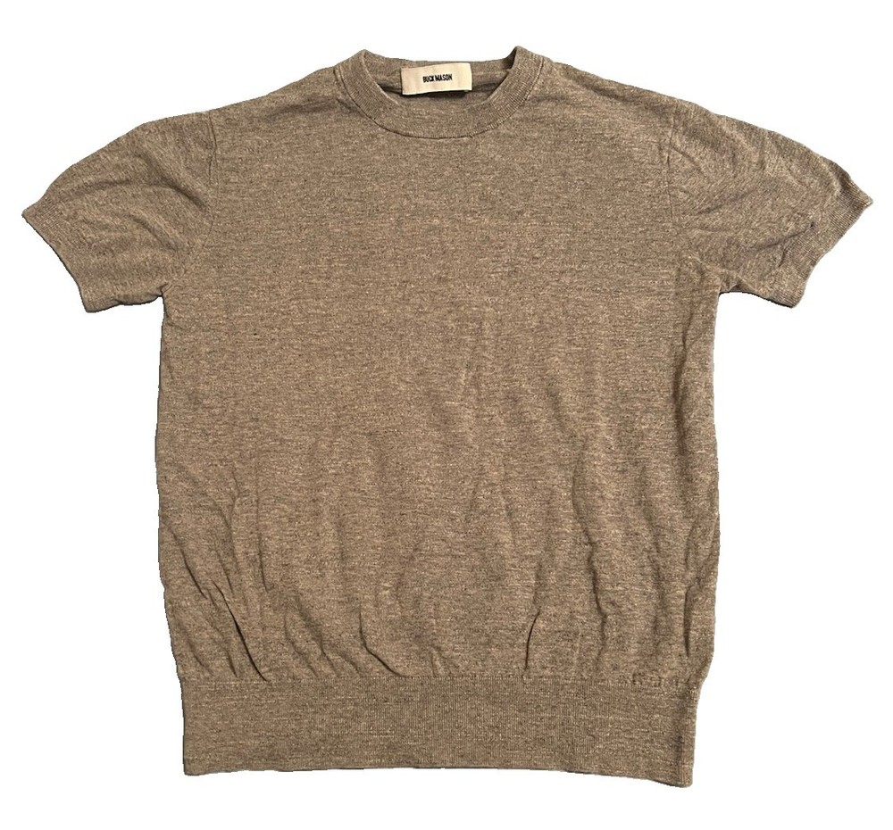 Buck Mason Men’s Gray Avalon Knit Classic Short Sleeve Tee Extra Small