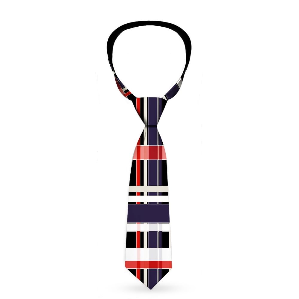 Necktie Standard - Plaid Black/Red/White/Blue ACC NEWAnother great item from Rarewaves USA | Free delivery!