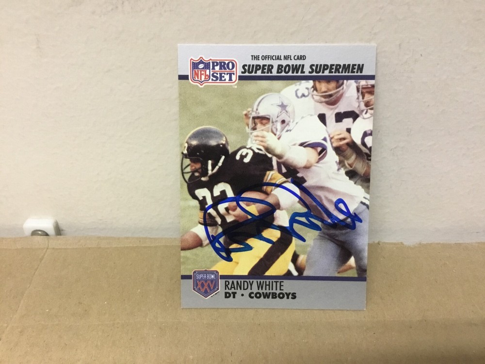 Randy White Autographed Card - 1990 Pro Set Football - Dallas Cowboys