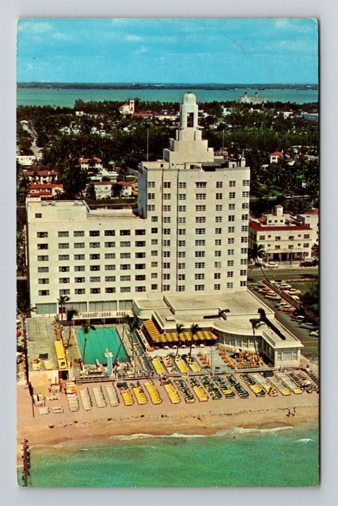 Miami FL-Florida, The New Versailles, Miami Beach Coastline, Vintage Postcard