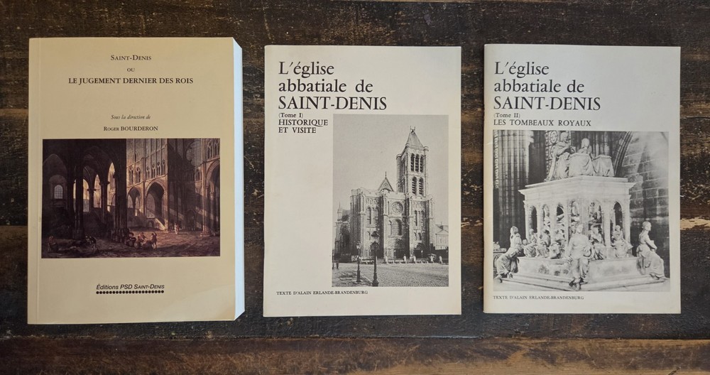 3 Vol L'Eglise abbatiale de Saint Denis French Gothic Necropolis Book Set
