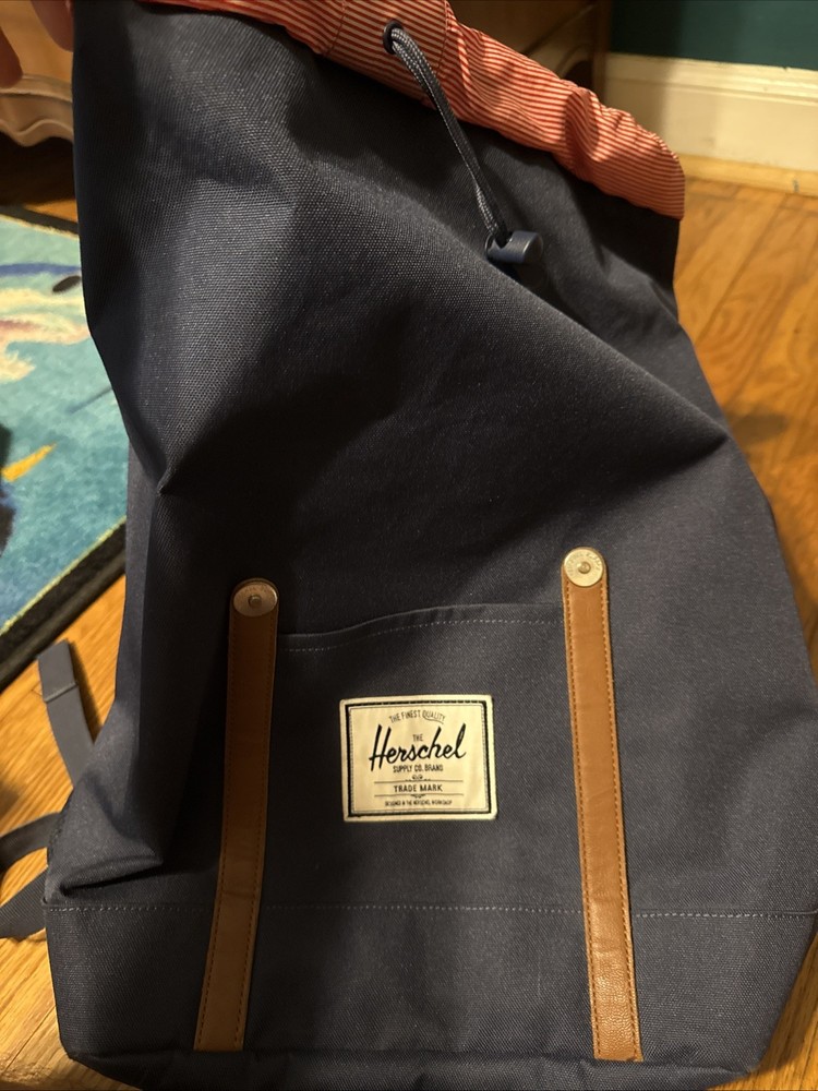 Herschel Supple Co Blue Snap Closure Backpack for Everyday Use