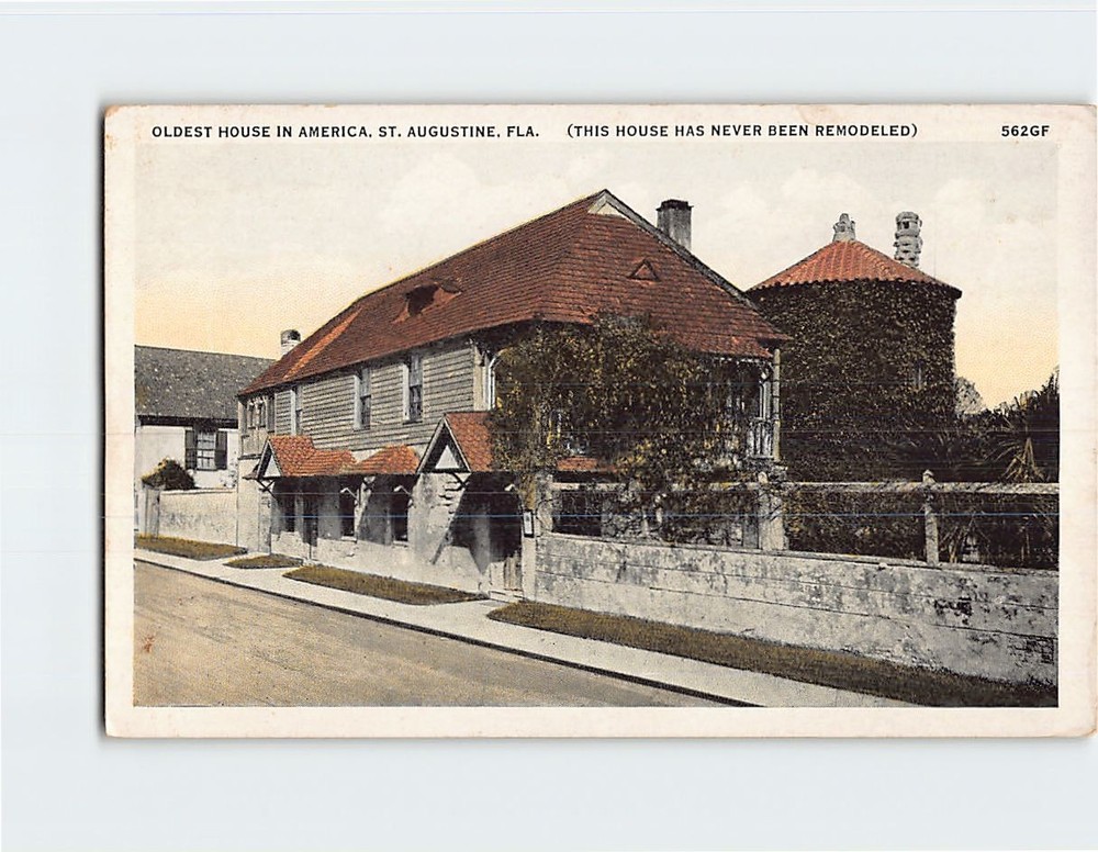 Postcard The Oldest House in America St. Augustine Florida USA