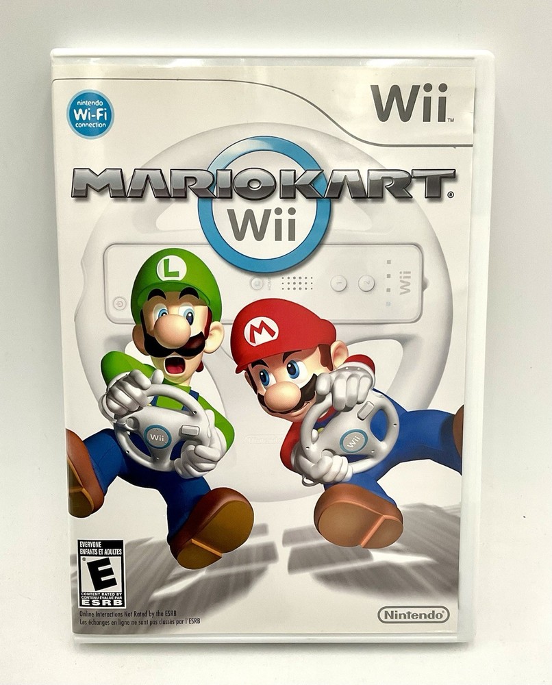 Nintendo Wii Game Mario Kart Wii Complete With Manual Racing Classic