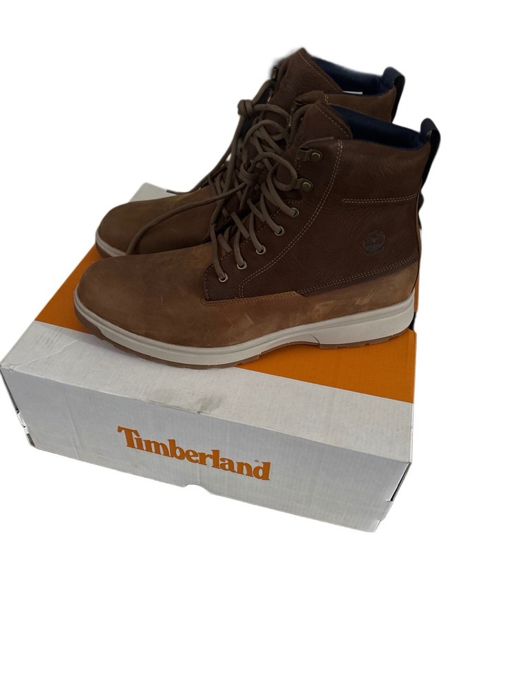 Timberland Swells Ave Waterproof Rust Full Grain Leather Boots Size 12