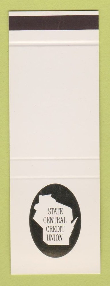 Matchbook Cover - State Central Credit Union Milwaukee WI SAMPLE