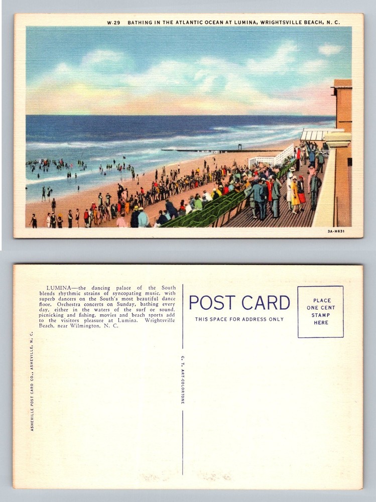 Wrightsville Beach, NC-North Carolina, Ocean Lumina Pavilion, Vintage Postcard