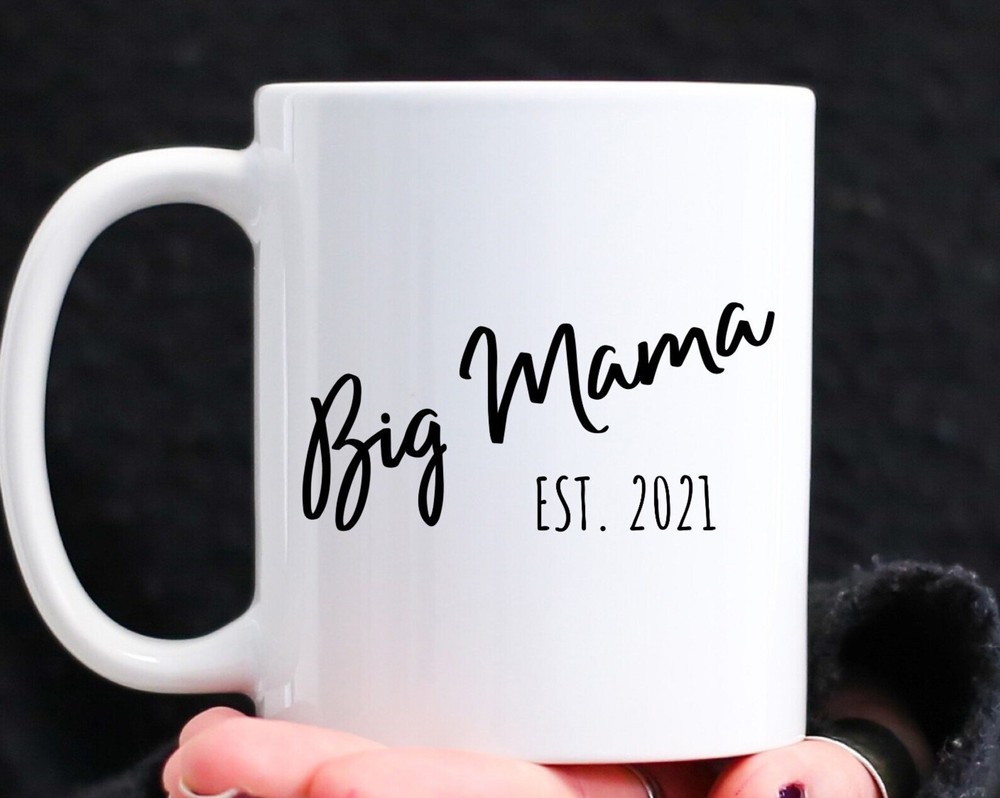 Big Mama Coffee Mug Established 2021 - Funny Novelty Gift Idea