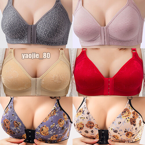 Push Up Bra Women Front Closure Wireless Lingerie Bras Vest Bralette Underwear