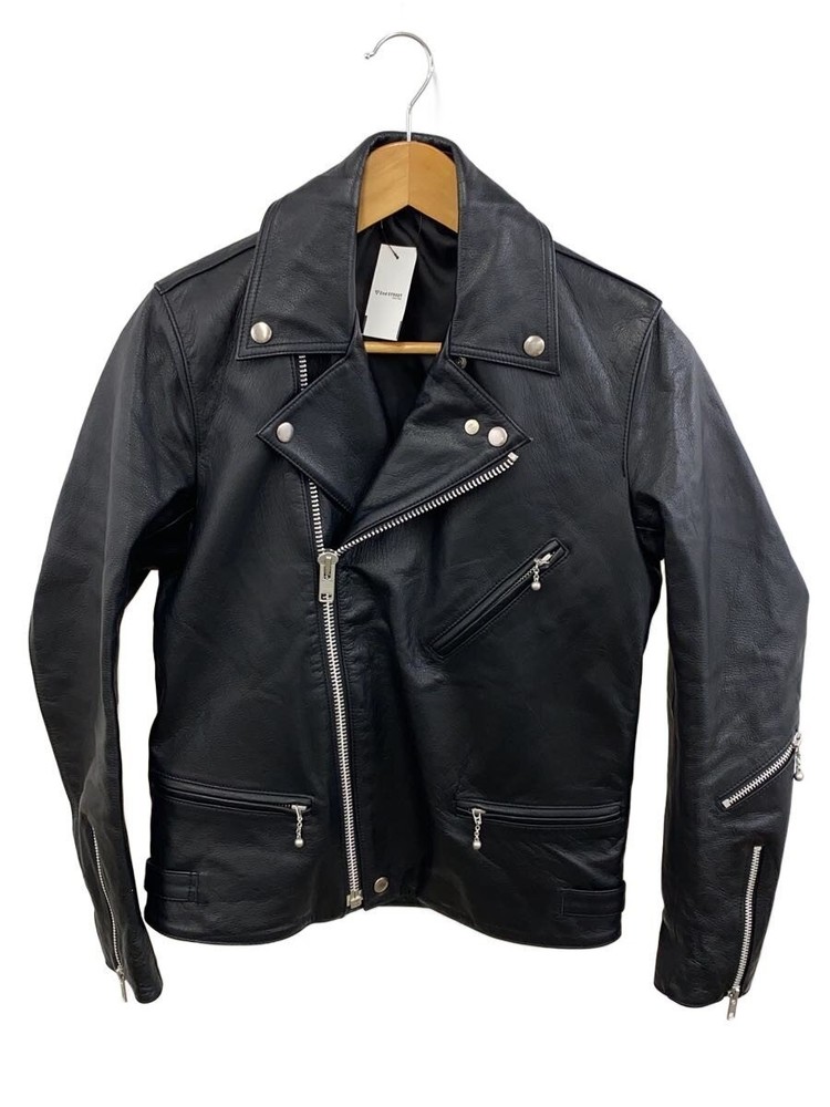 Double Riders Jacket/-/Cowhide/Blk 3478