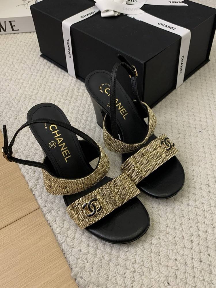 CHANEL Luxury Leather Sandals for Women