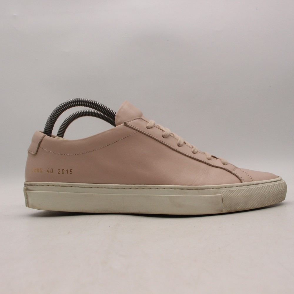 Common Projects Achilles Low Women's EU 40 Pink Leather Minimalist Casual Italy-image