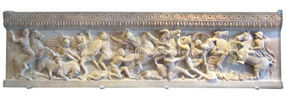 Alexander the Great Sarcophagus Battle Greek Hellenistic Sculpture Reproduction