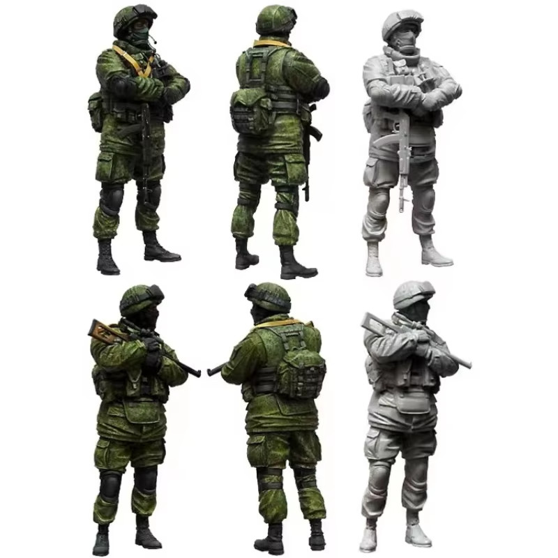 1/35 Modern Russian Soldier (2 Figures) Unpainted Unassembled