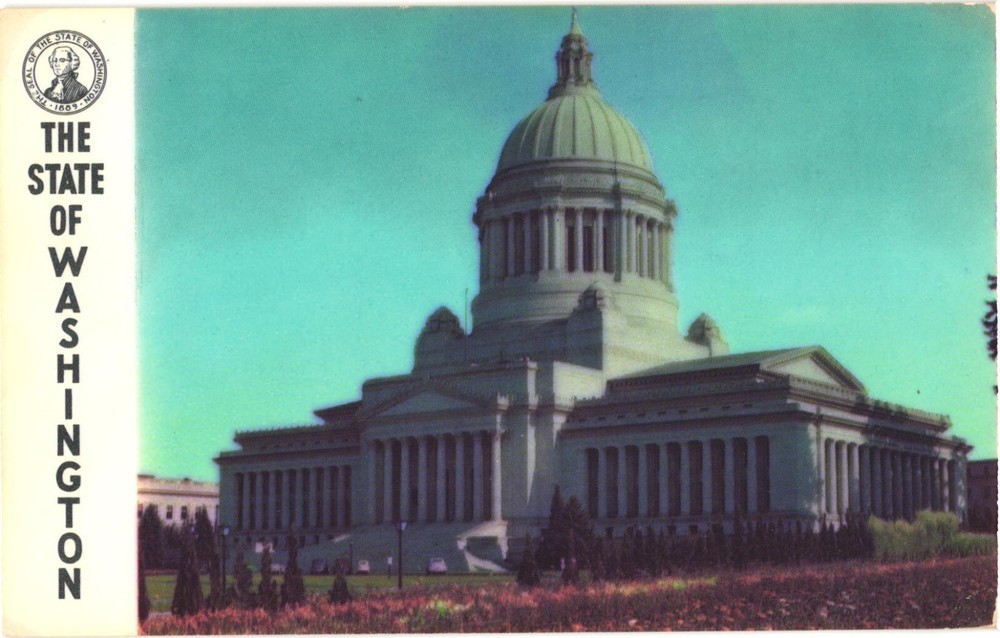 Olympia Washington Washington State Capitol Building Vintage Postcard