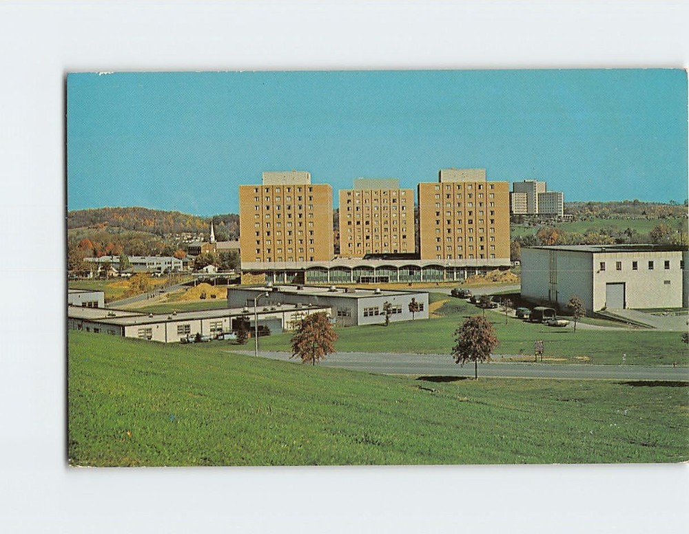 Postcard Towers Residence Halls West Virginia University Morgantown WV USA