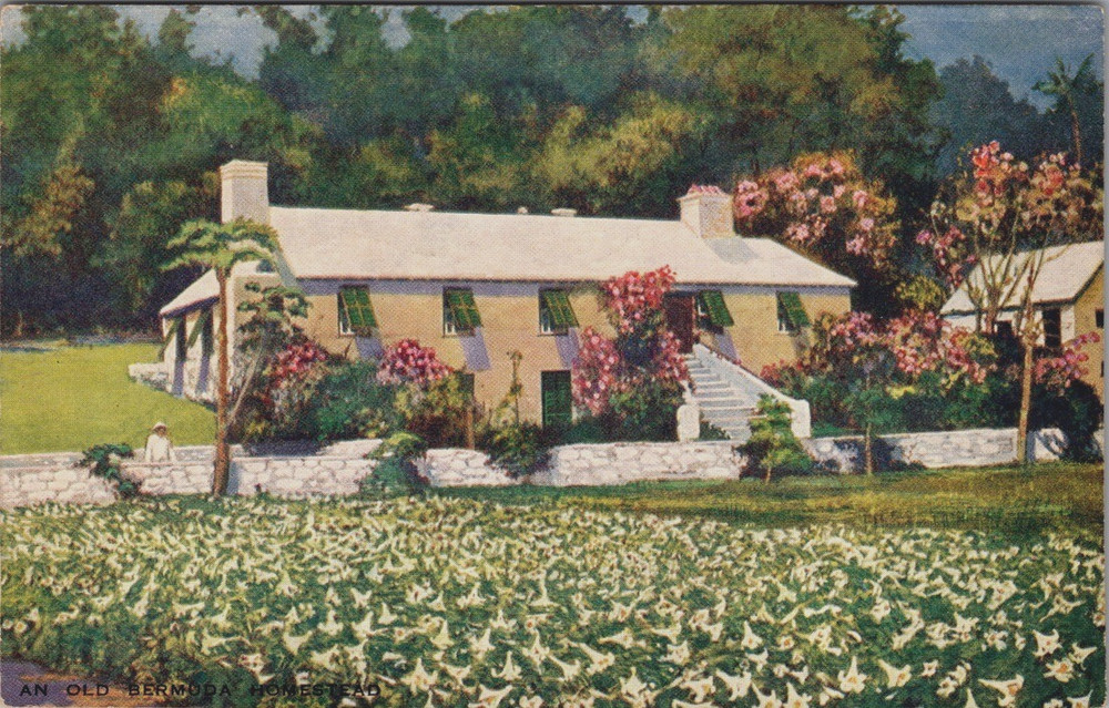 An Old Bermuda Homestead, The Seal of Artistic Series, Postcard c1944