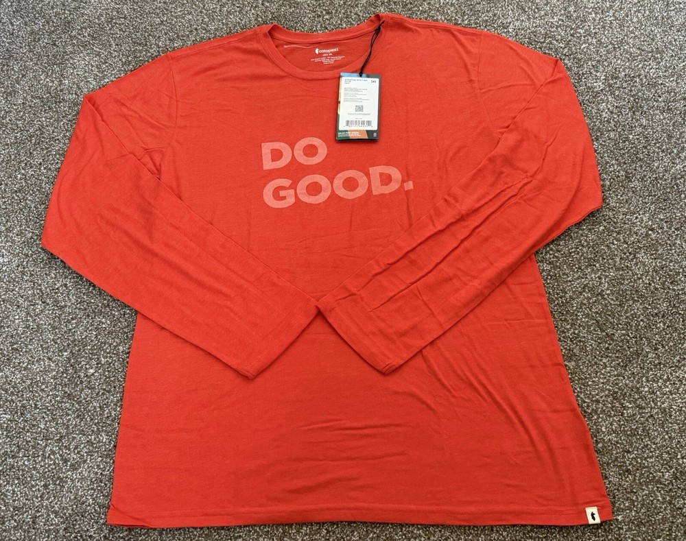 COTOPAXI Mens T-Shirt Sz XXL DO GOOD Organic Cotton Blend Long Sleeve Canyon NWT