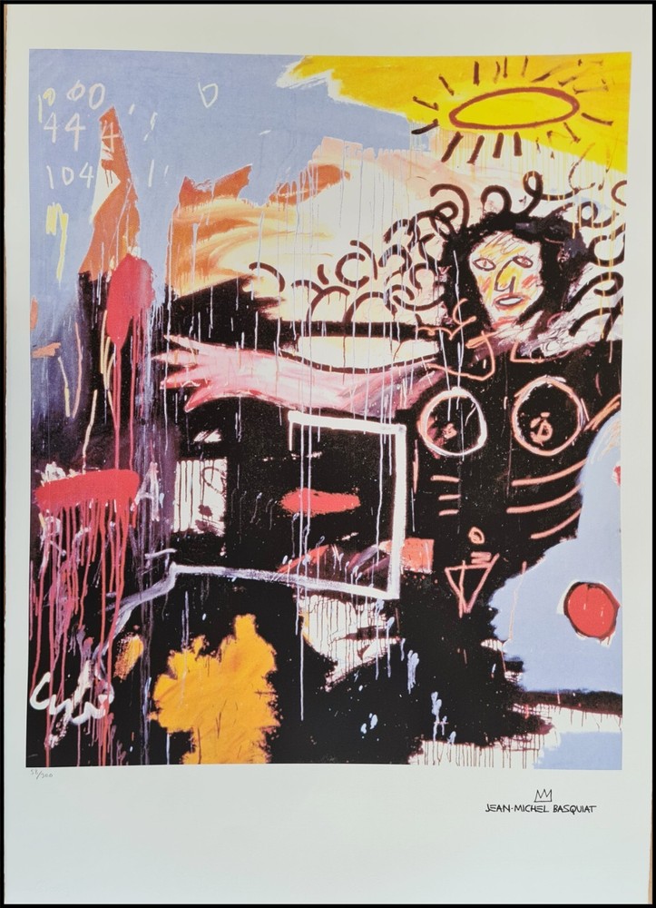 JEAN-MICHEL BASQUIAT * Untitled * 70x50 cm * Lithograph * Limited # 58/300
