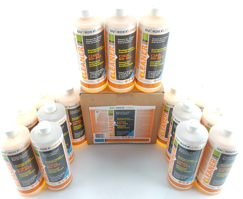 CASE OF 15 (15 LITERS) GUARDEX CISOL BD-501 Biodegradable Industrial Cleaner