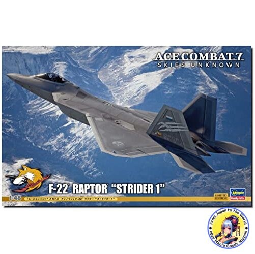 Hasegawa 1/48 F-22 Raptor Strider 1 Model Kit from Ace Combat 7-image