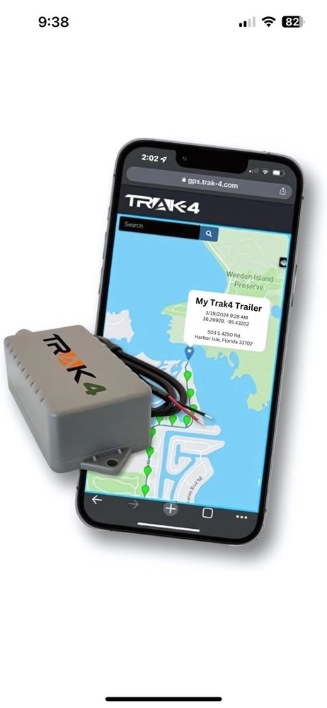 12V Hardwired GPS Tracker for Trailers - Durable & Reliable Tracking Device in Gray