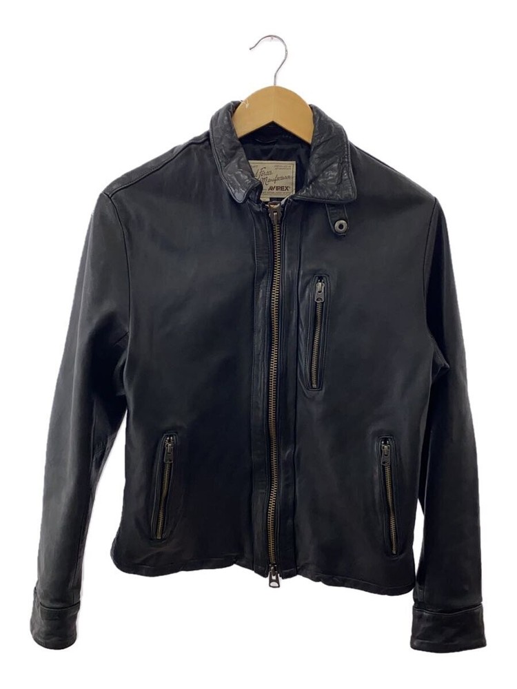 Avirex Leather Jacket Blouson/M/Sheep Leather/Black/Black/Plain/6171075 21001