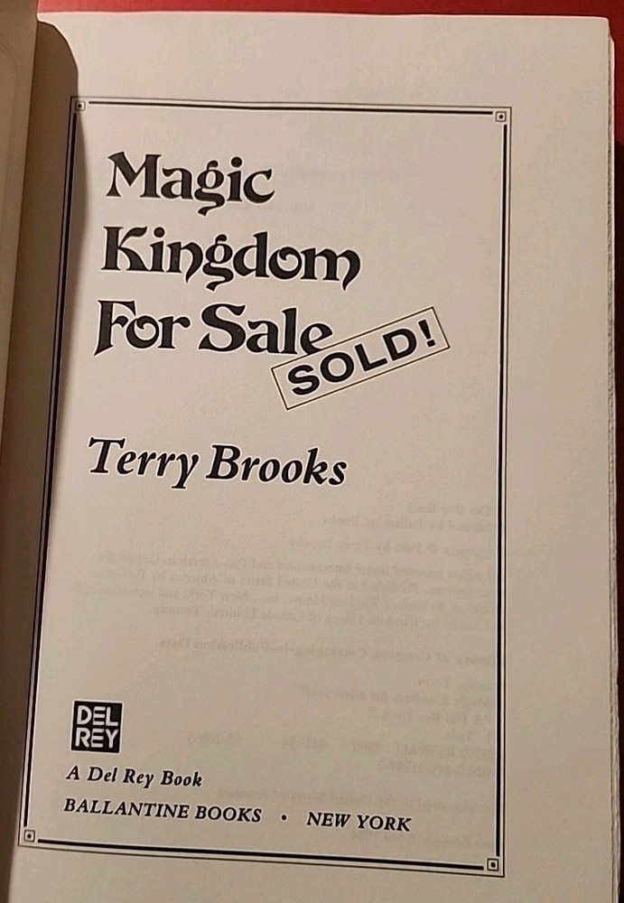 Magic Kingdom For Sale--Sold! (The Magic Kingdom of Landover, Book 1), Brooks, T