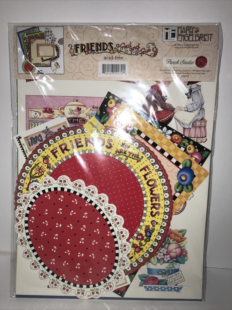 Mary Engelbreit friends acid free scrapbook page kit Retired and rare-image