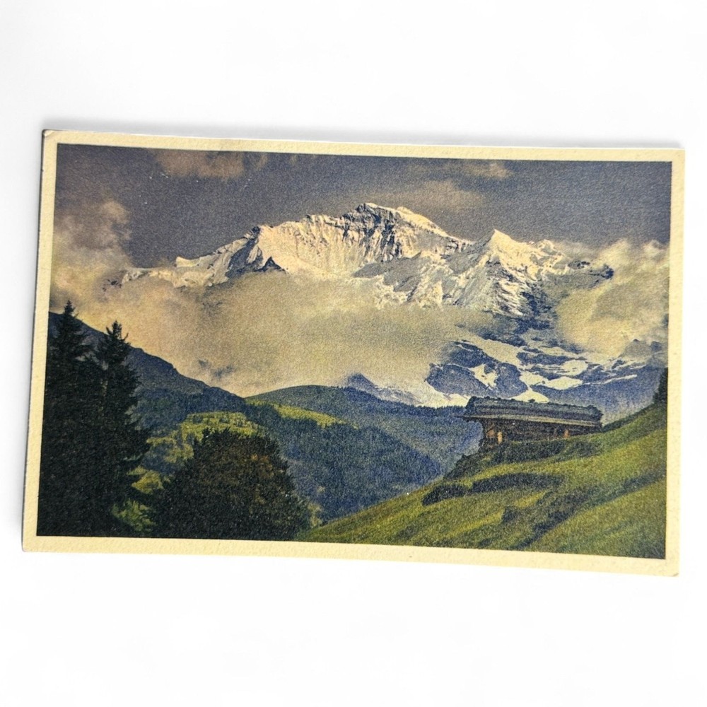 Vintage Postcard No. A. 5555 Die Jungfrau Im Abendlicht By Th. Ogrer