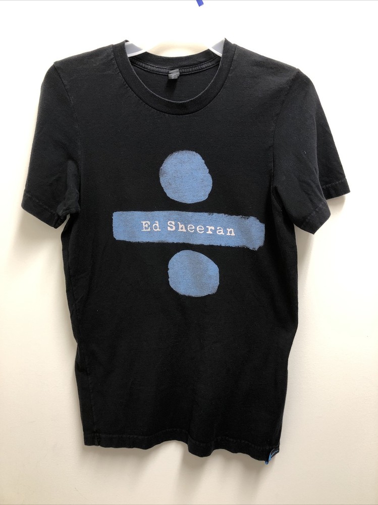 Ed Sheeran Concert T-Shirt Black Divide Tour Adult Men’s Small Music