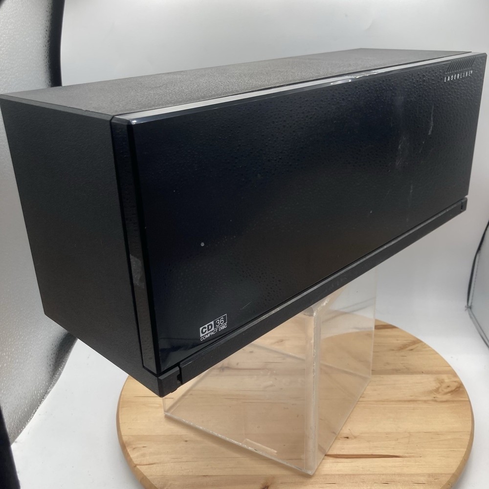 Laserline CD Storage 36 Compact Disc Case Holder Wall Mountable w/Drop Down Door