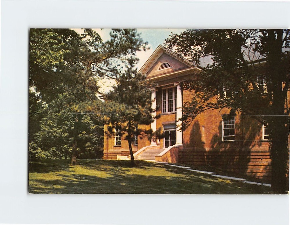 Postcard Cramblet Hall Administration Building Bethany College West Virginia USA