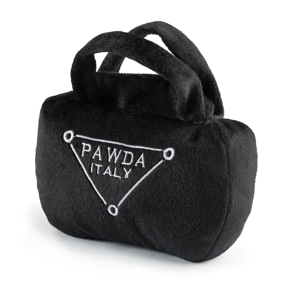 Pawda Handbag, Plush Designer Dog Toys with Interactive Squeaker, Stimulating...
