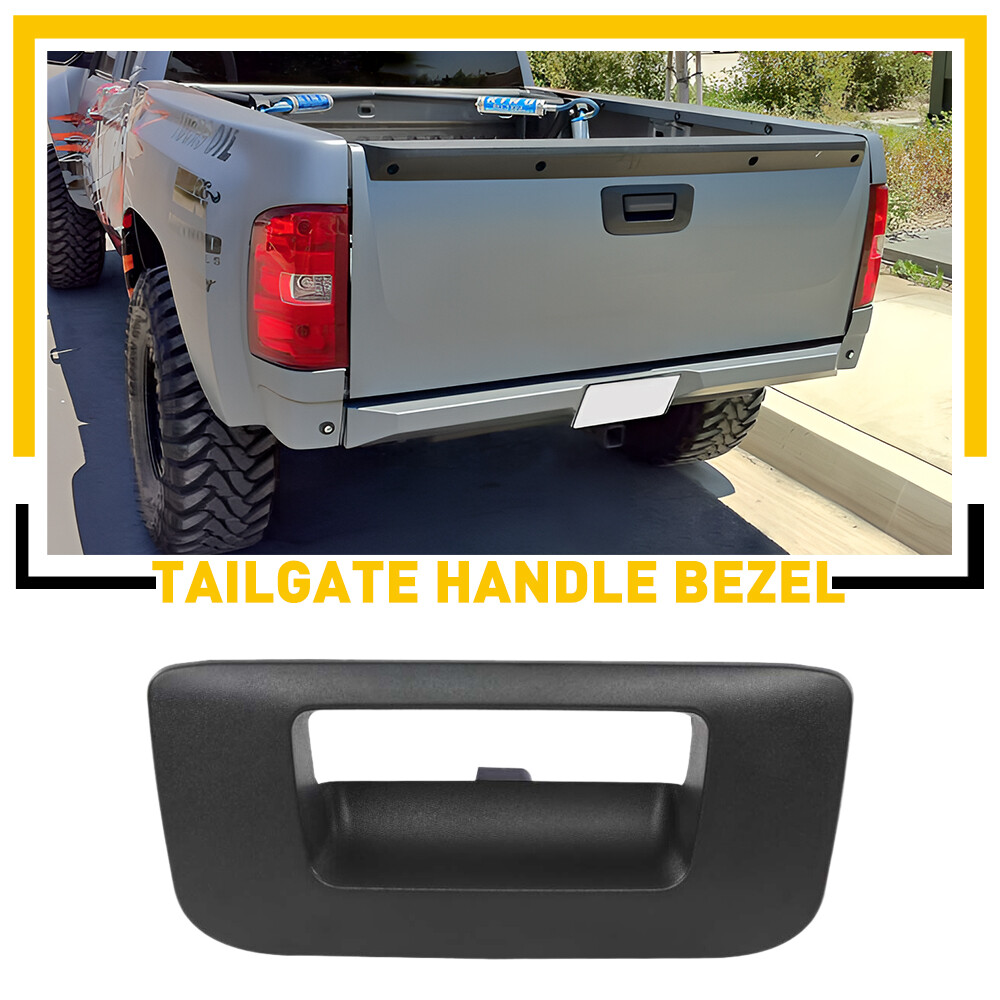 Tailgate Handle Bezel Textured for 07-14 Silverado Black GMC Chevy Sierra
