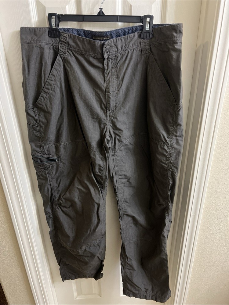 Royal Robbins Pants Standard Fit 40x32 Green Nylon Cotton Outdoor Hiking Camping