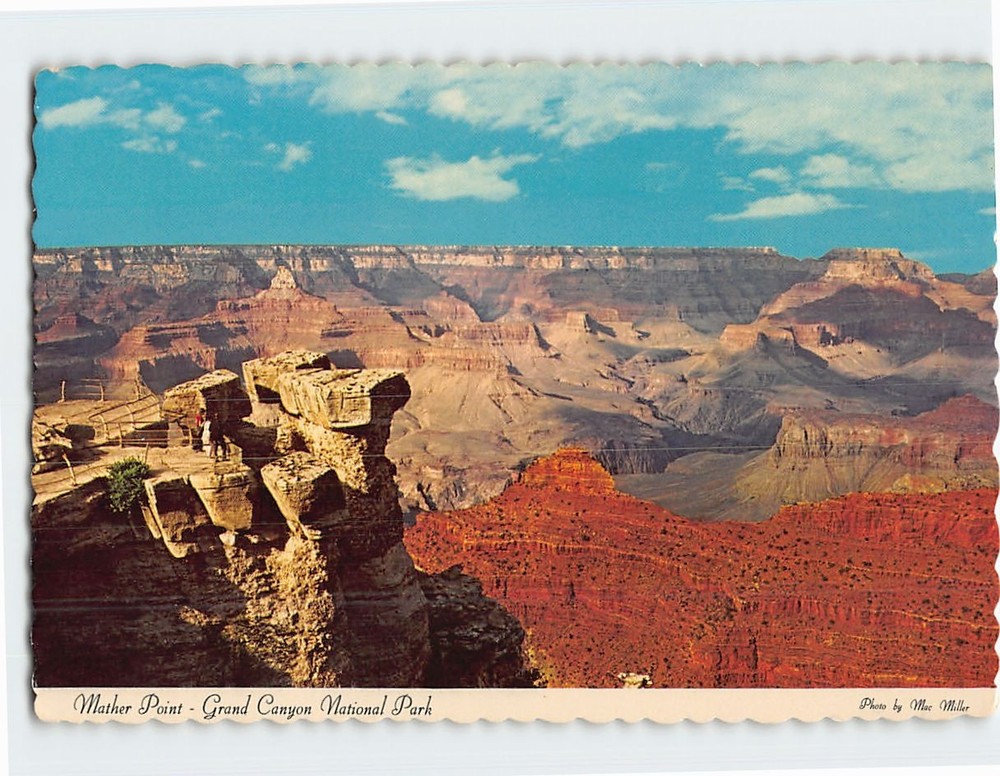 Postcard Mather Point Grand Canyon National Park Arizona USA