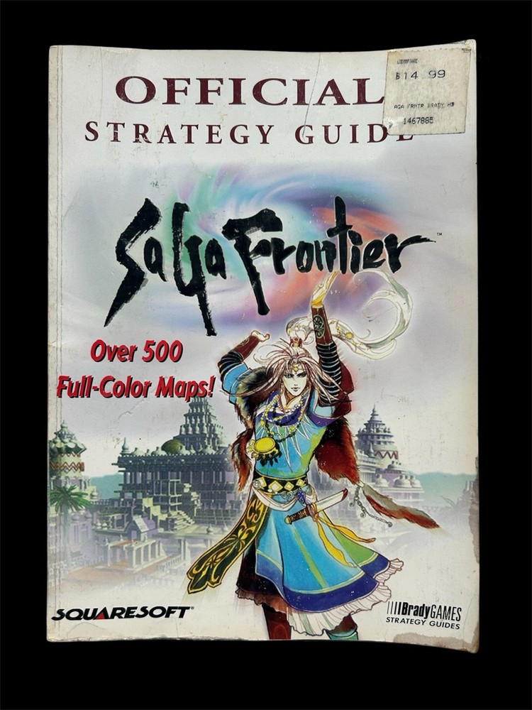 Saga Frontier Official Strategy Guide Book Brady Games, PlayStation, Squaresoft