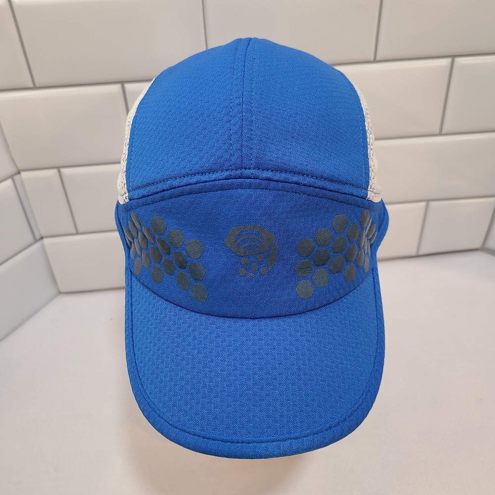 Mountain Hardwear Hat 5 Panel Strap Back Blue Lightweight Breathable Cap Mesh