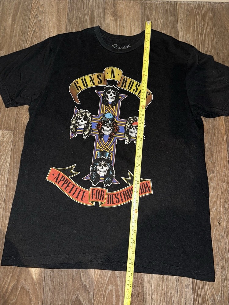 Bravado Men's Guns N' Roses Cross T-Shirt Size Large